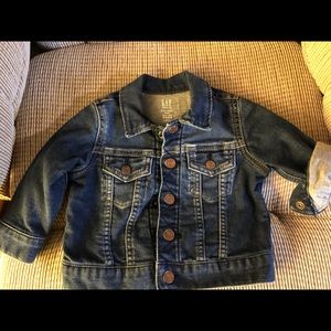 BABY GAP - 6-12m Denim Jacket (lined) - EUC